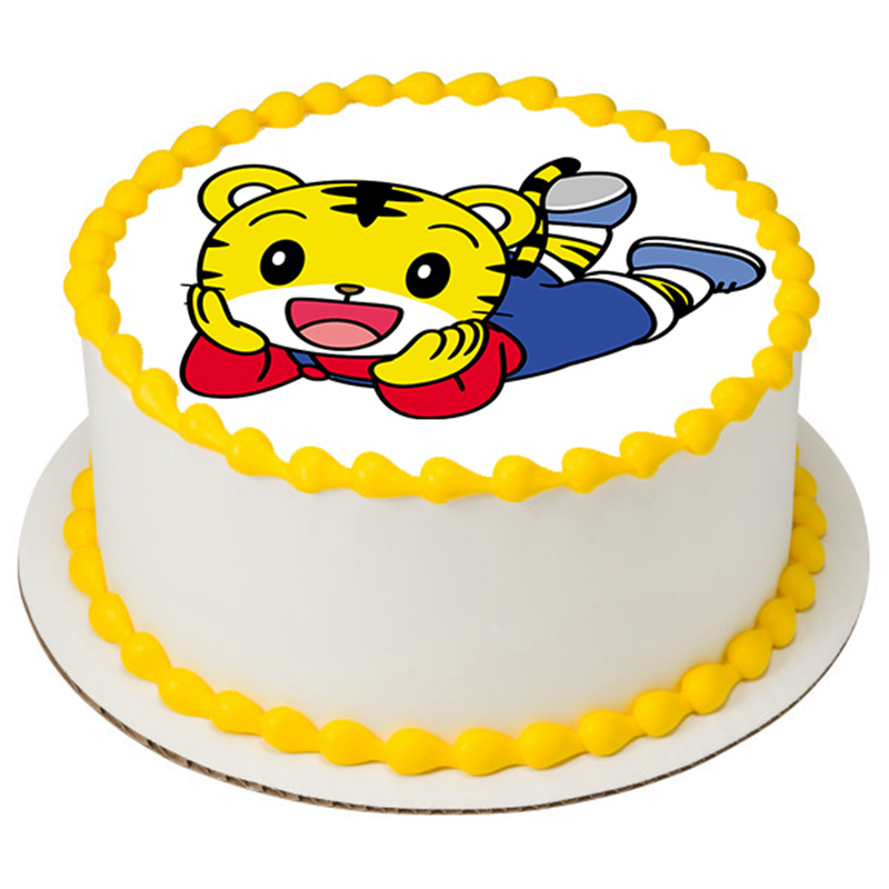 巧虎蛋糕装饰 4-10寸海绵宝宝巧虎可卡通食用蛋糕装饰图案糯米纸威化