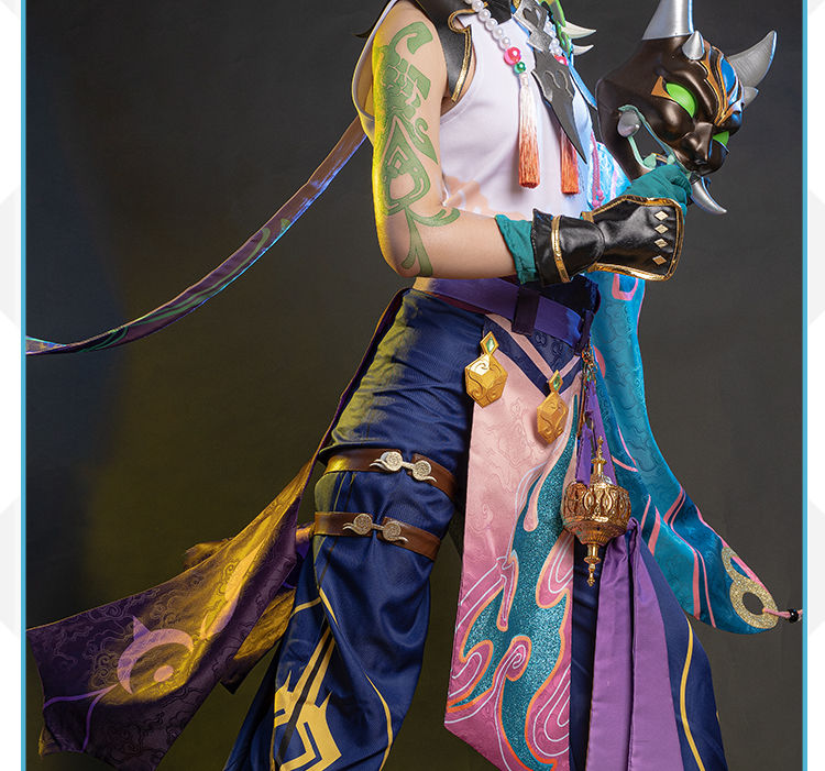 原神cos魈服装夜叉降魔大圣假发鞋子游戏和璞鸢道具cosy服装c服鞋子
