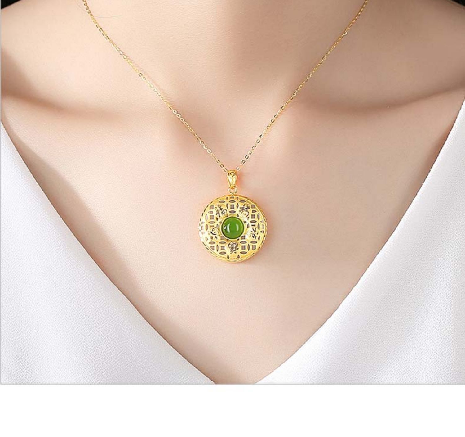 足金和田玉单吊坠(不含链)【图片 价格 品牌 报价】-京东