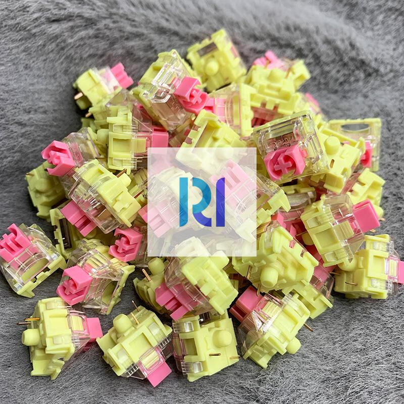 ttc 金粉轴7g线性轴体机械键盘开关客制化键盘定制顺滑三脚轴体 ttc金