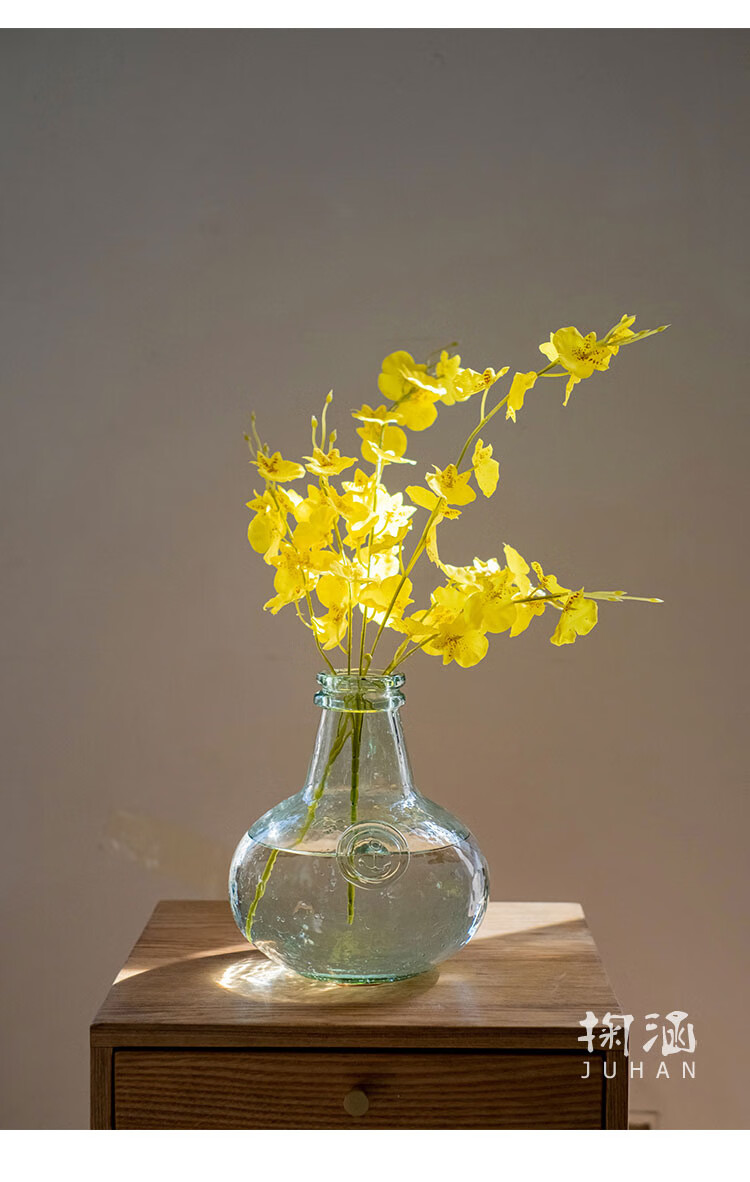 花高品质干花假花装饰花艺插花摆件客厅餐桌花摆花长杆仿真跳舞兰93cm