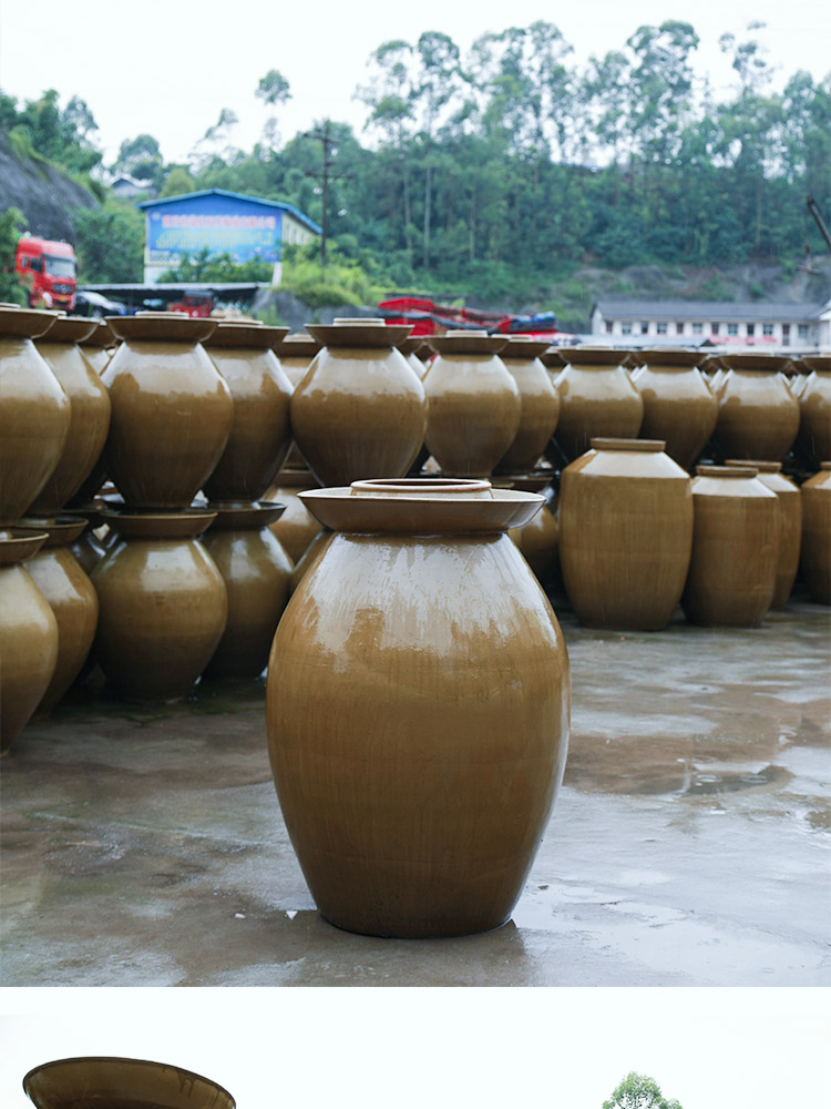 2021新品土陶泡菜坛子大号腌菜罐家用加厚四川老式泡菜坛大口带盖酸菜