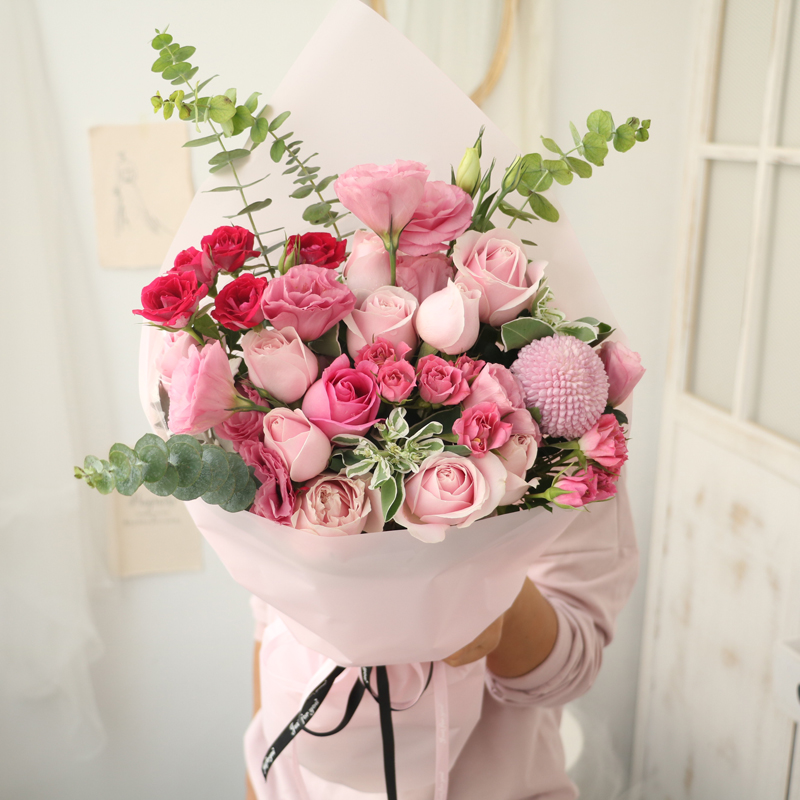 七夕恋小花束北京天津鲜花同城生日送女友玫瑰礼盒情人节送爱人拍照