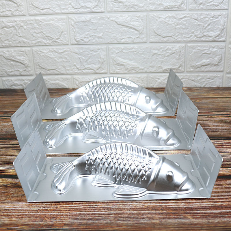 烘焙工具铝制鱼形模具年年有鱼年糕果冻馒头模鲤鱼模厨房食品模贝净洁