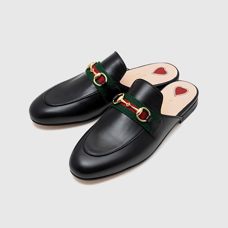 古驰(gucci) 女士拖鞋princetown系列时尚皮革包头平底鞋拖鞋 629084