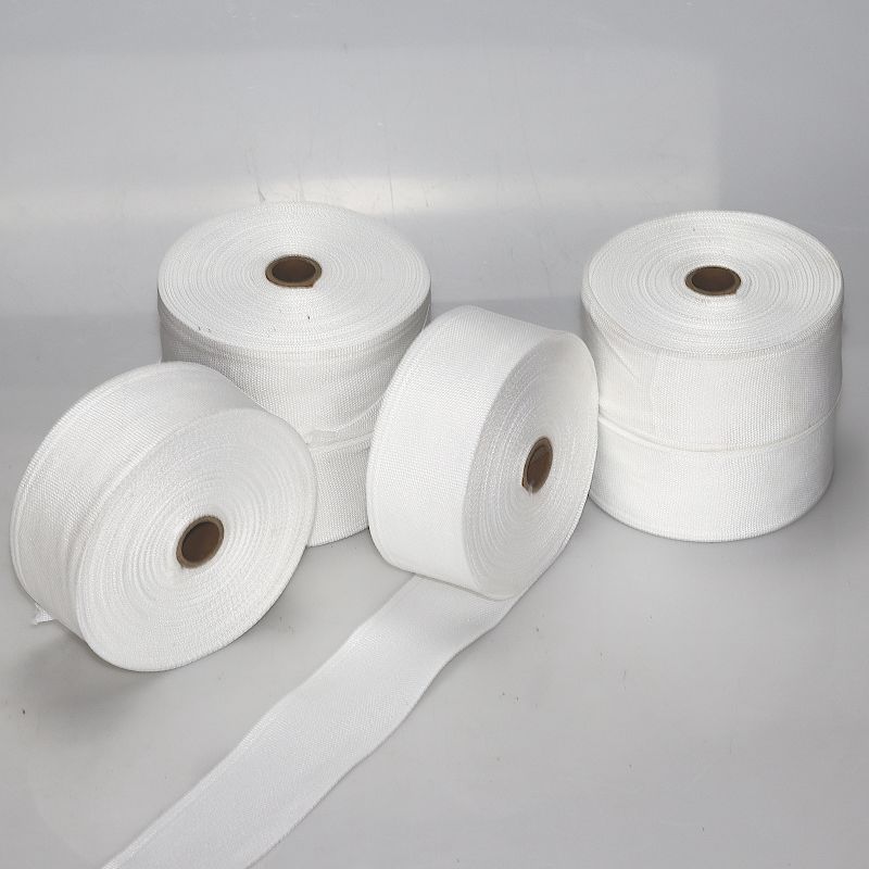 定制适用热收缩白布带电机线圈绝缘绑带电动机绝缘绑扎带电工绑带涤纶