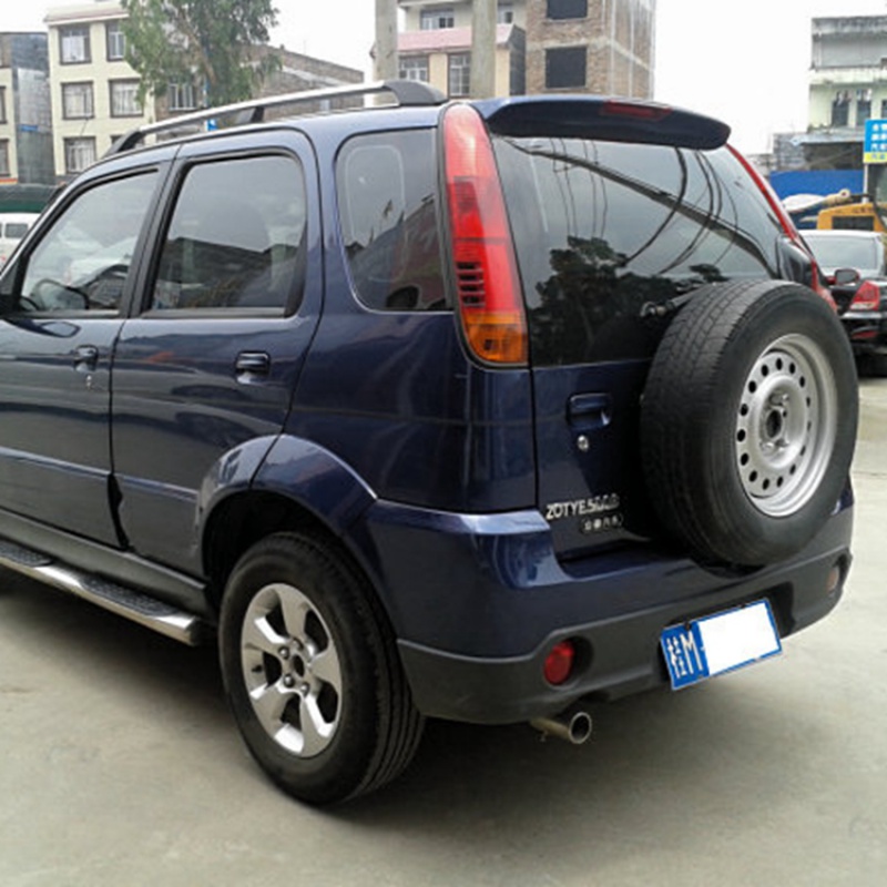 众泰5008尾翼2008t200改装专用顶翼免打孔带灯装饰定风翼原车烤漆水晶