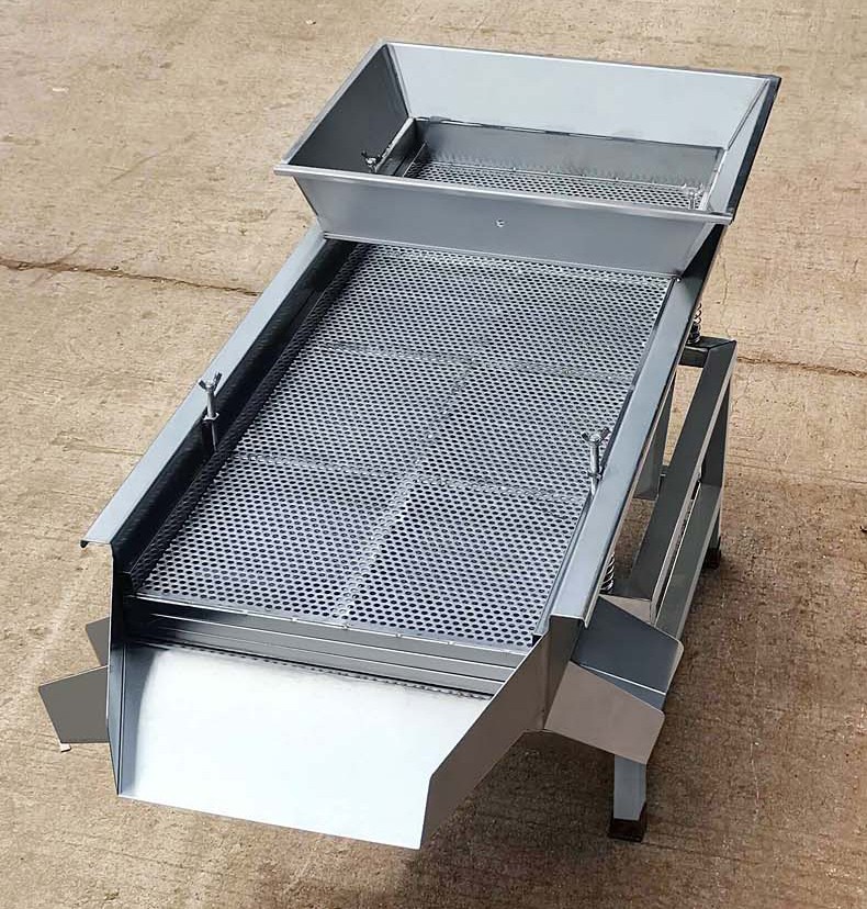 不锈钢筛选机小型碎米筛分机电动塑料颗粒震动筛直线振动筛 201不锈钢