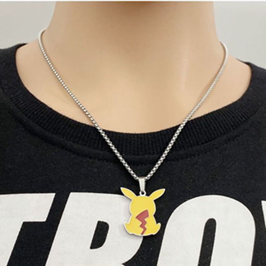 mengkou梦蔻皮卡丘项链潮人男女饰品日韩流行神奇宝贝宝可梦网红学生