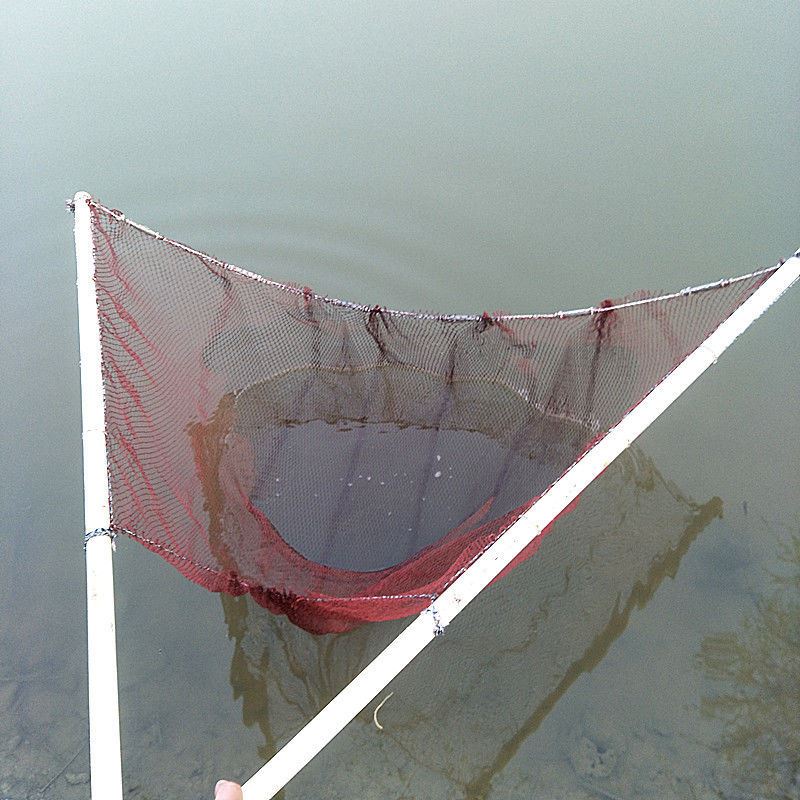 栀趣 便携式推网老式竹竿月亮网抬网捕鱼抬鱼扒虾网抓小鱼神器工具挑