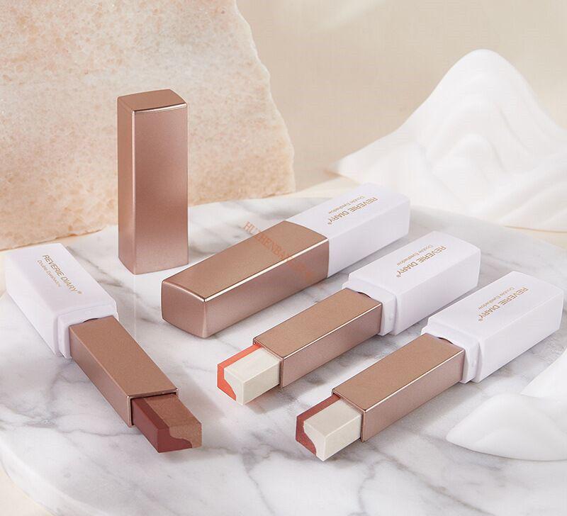 一抹成型双色眼影棒眼影笔懒人防水防汗珠光眼影大地色初学者01桃花妆