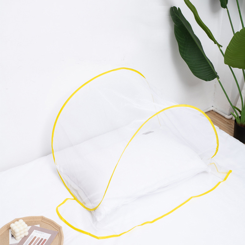 2022新款头部蚊帐迷你家用折叠防蚊罩圆形头部旅行加密防蚊罩可便携式