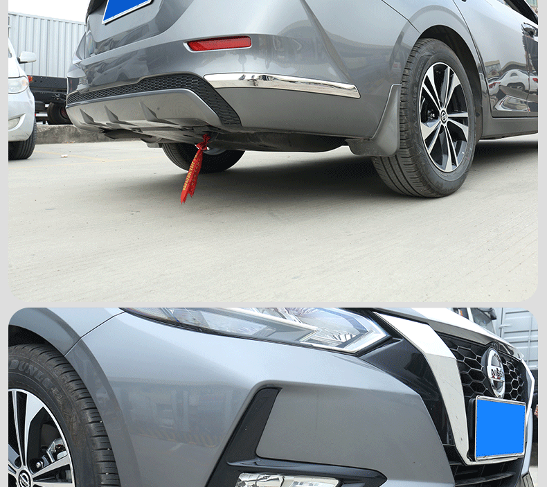 适用于2022款14代轩逸前杠装饰条2021-21款改装件爆改前铲前保险杠