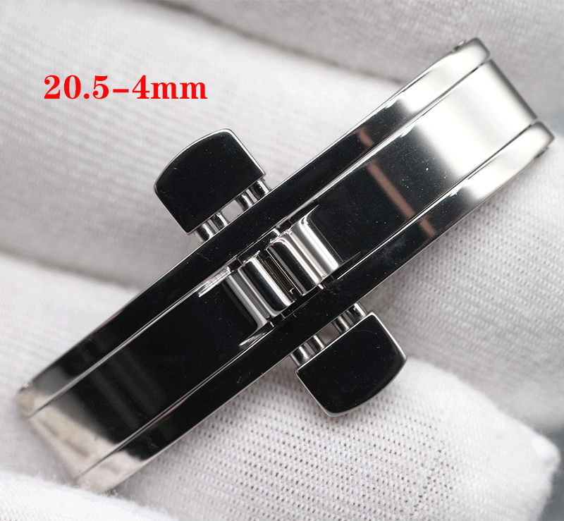 瑰丽嘉岚军旗表带扣l4配件卡扣钢带扣原厂蝴蝶扣浪琴钢带蝴蝶扣205mm