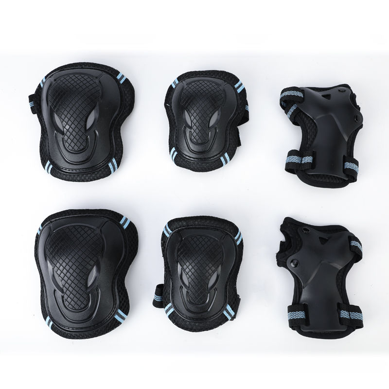 防护儿童轮滑护具六件套成人全套平衡车男女滑板溜冰旱冰运动护膝头盔
