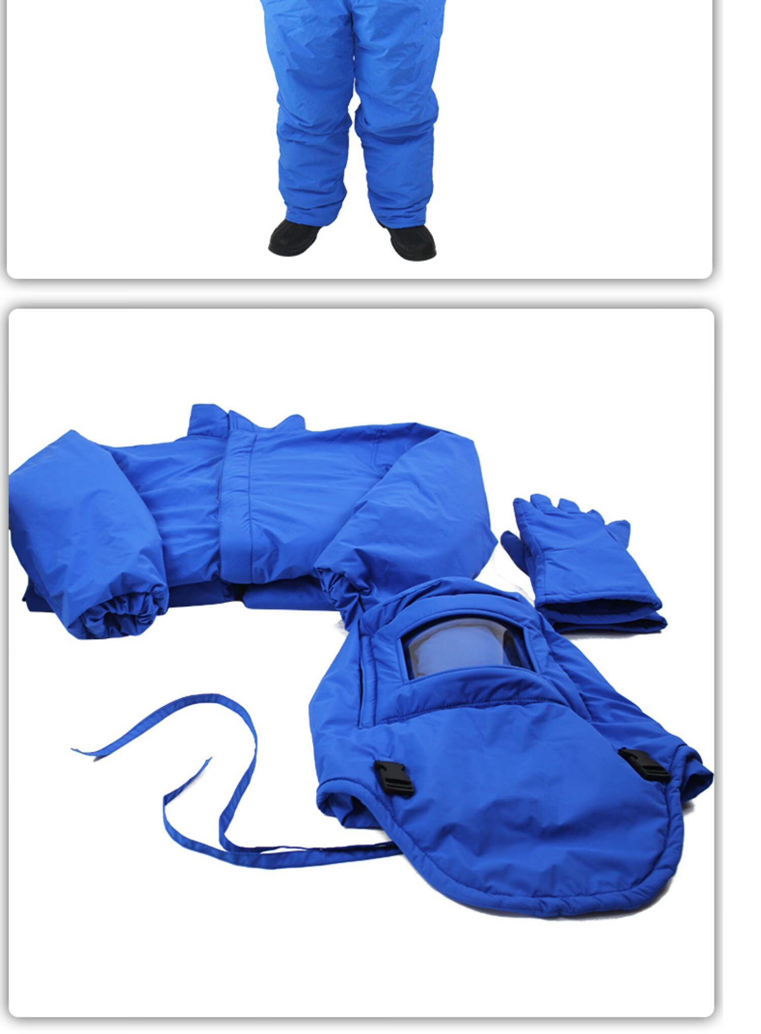 new低温防寒防冻液氮防护服实验室冷冻库保暖内置背囊lng防寒服全套有