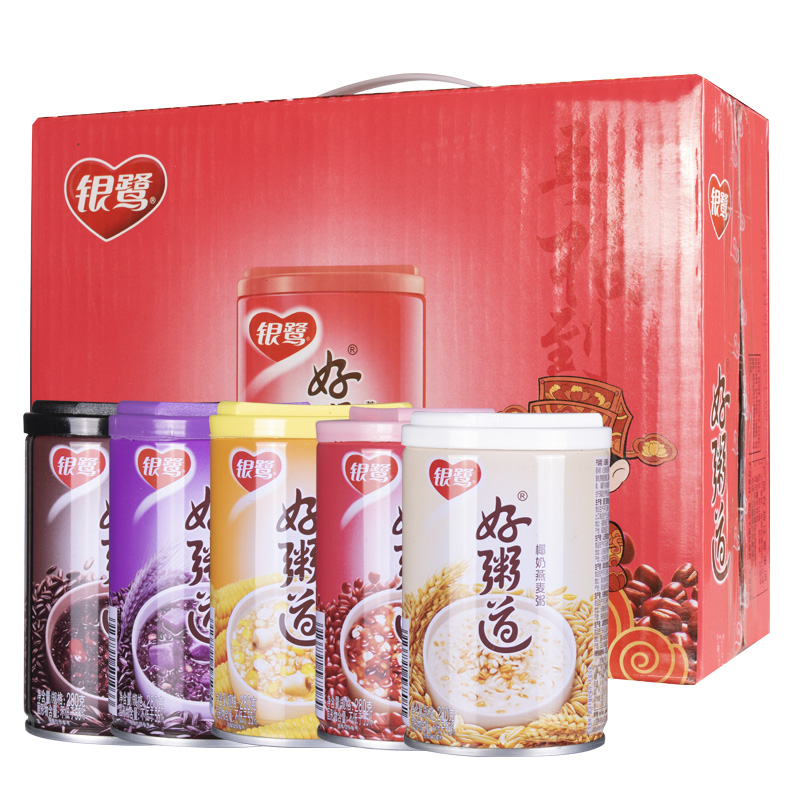 银鹭好粥道八宝粥黑米紫薯粥280g12罐整箱礼盒装早餐粥速食粥紫薯紫米