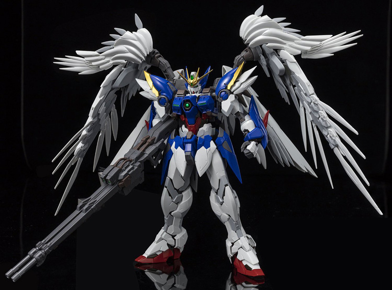 bandai万代 hirm 1/100超合金骨架飞翼零式改ew高达可变形贵重物品不