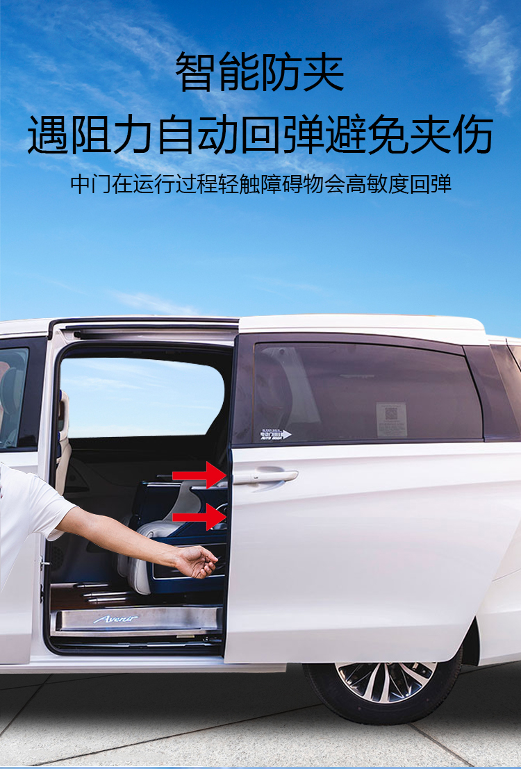 适用于奥德赛电动中门尾门改装别克gl8es25s电吸653652t大通g20侧滑门