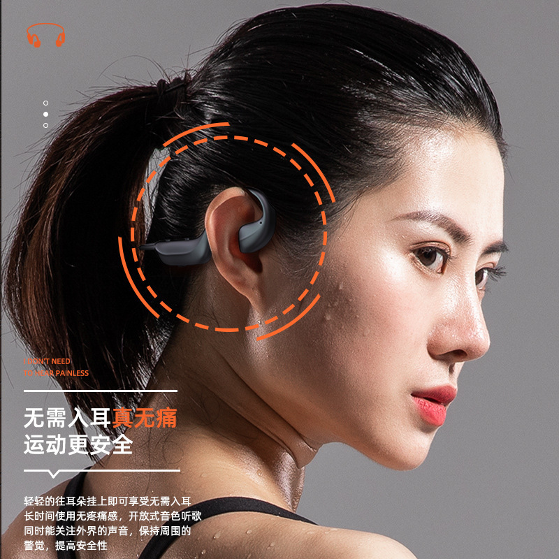 导蓝牙耳机挂脖y15新款f9无线蓝牙耳机运动立体声黑色