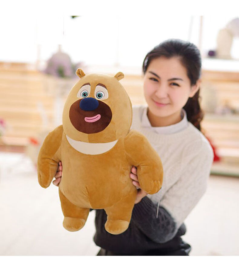 熊出没公仔熊大熊二毛绒玩具生日礼物儿童玩偶抱枕男女孩可爱娃娃熊二