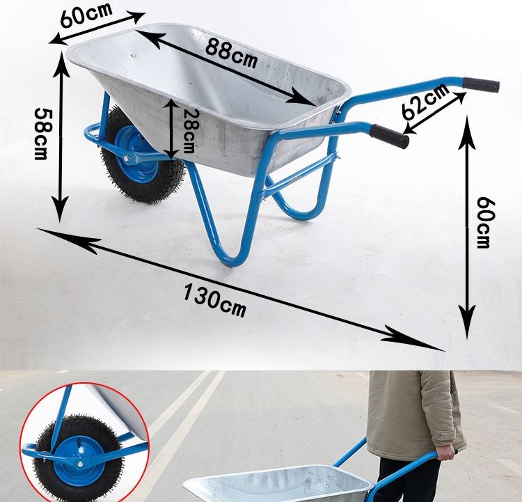 老虎车载重王搬运车独轮车农用手推车工地建筑小推车单轮斗车家用p67