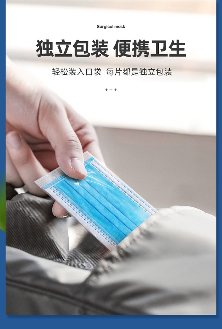 100只装口罩一次性医用三层医生用独立包装防护成人夏季薄款200只医用