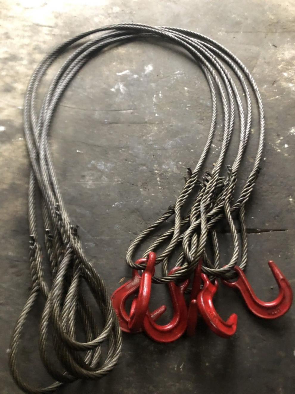 钢丝绳拉绳插编钢丝绳起重吊装双扣吊索具编织绳头起重工具钢丝绳6mm