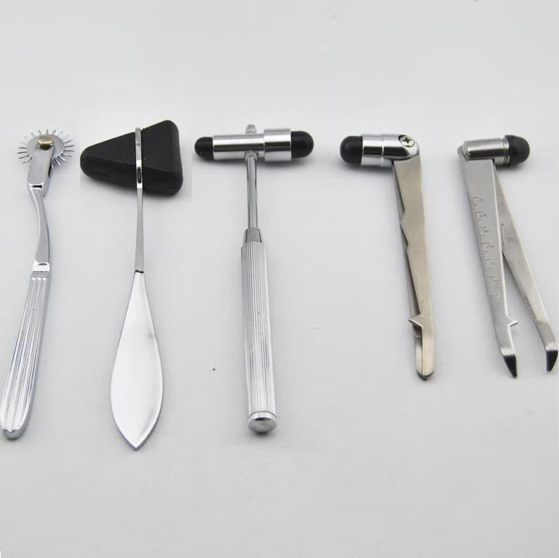 汁寒磐医用叩诊锤多功能分脚不锈钢神经科查体检查工具反射小锤子