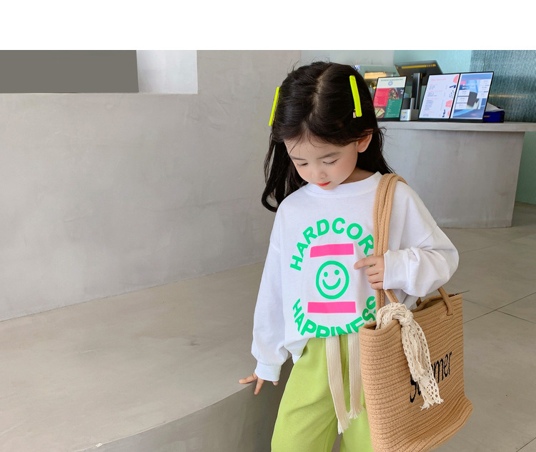 楚歌质优品2022女童春装新款童装儿童韩版t恤衫中小童打底上衣宝宝内