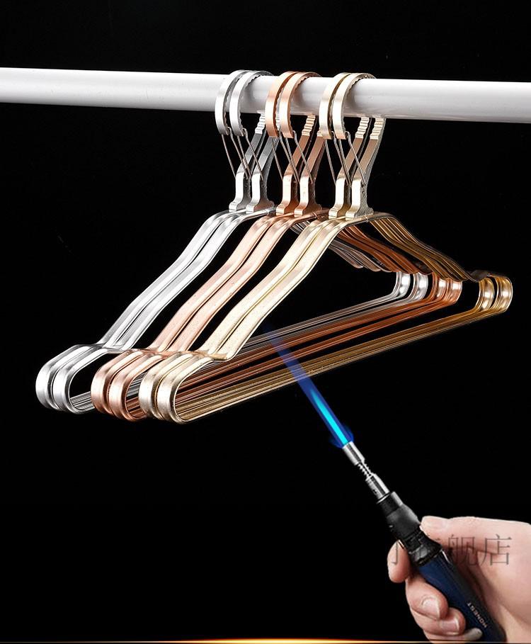 全新升级高层防坠衣挂高层防风衣架卡扣铝合金无痕自动卡扣防掉衣架