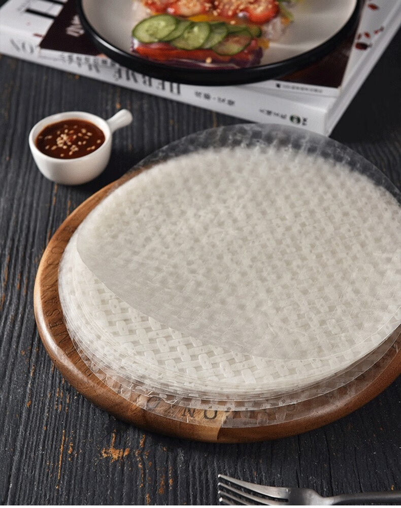 【现货速发】水妈妈越南春卷皮薄烘焙原料蔬菜卷透明米纸饼皮 春卷皮