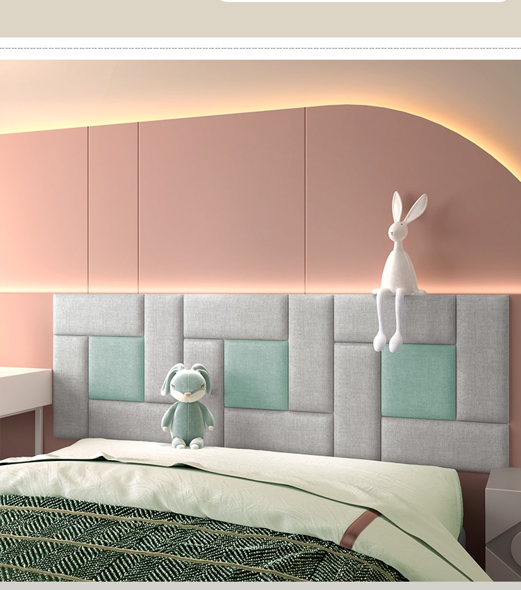榻榻米软包墙围榻榻米硬包软包床头防撞儿童自粘材料卧室沙发床围墙围