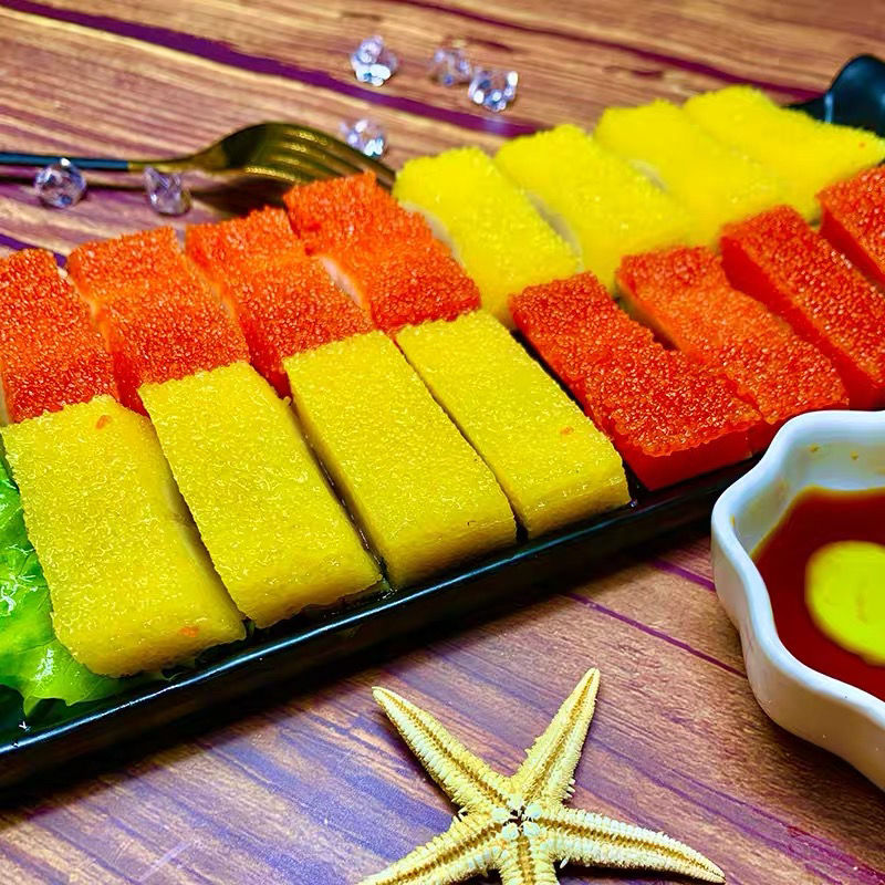 希鲮鱼籽西鳞鱼籽红黄色刺身日本寿司料理新批次顺丰黄色6条一整包加