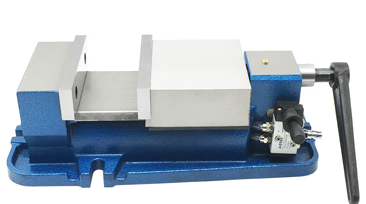 高精密6寸气动虎钳快速夹具铣床角固式台钳快动气压平口钳cnc重型6寸