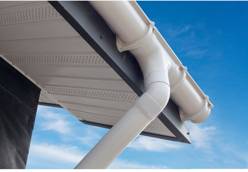 方形雨水管落水pvc管方形雨水管排水pvc扁管下水管排