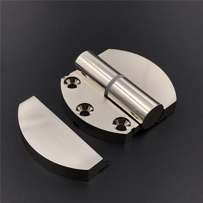 博蒂诗公共厕所卫生间隔断五金配件圆形弧形不锈钢合页升降自关门铰链