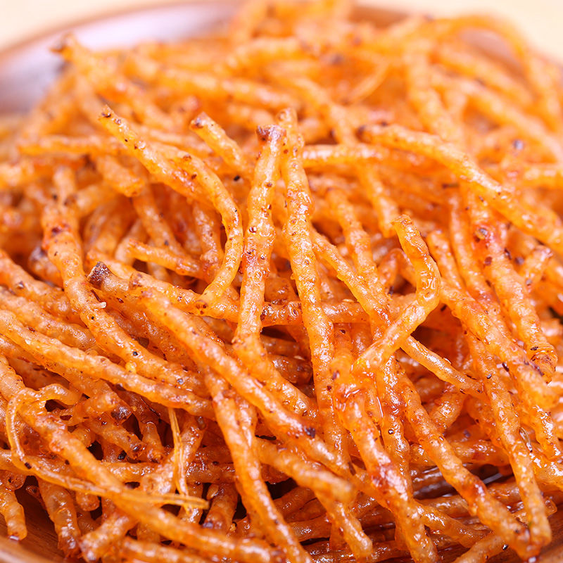 湘灿鸡汁炒粉零食怀旧麻辣丝丝辣条包装校园休闲食品鸡汁炒粉5包