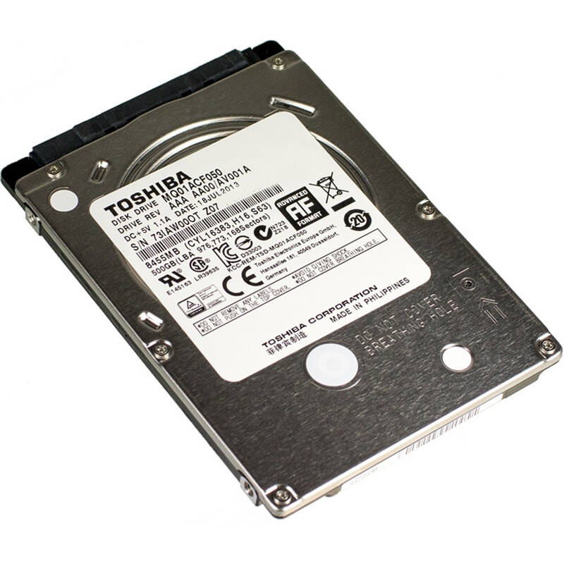 笔记本硬盘500g 7200转sata3 toshiba/东芝mq01acf050 7mm 2.5寸 2.
