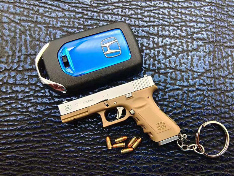 古仕龙合金帝国g17 格洛克 glock 1:3金属 抛壳版 拆卸模型钥匙扣