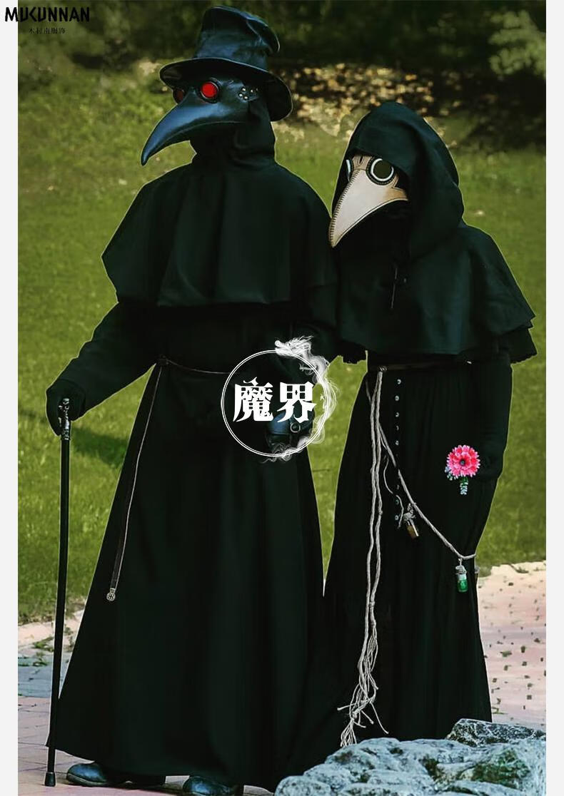 万圣节蒸汽朋克男装面具男鸟嘴医生赛博朋克医生cos服乌鸦嘴服装男
