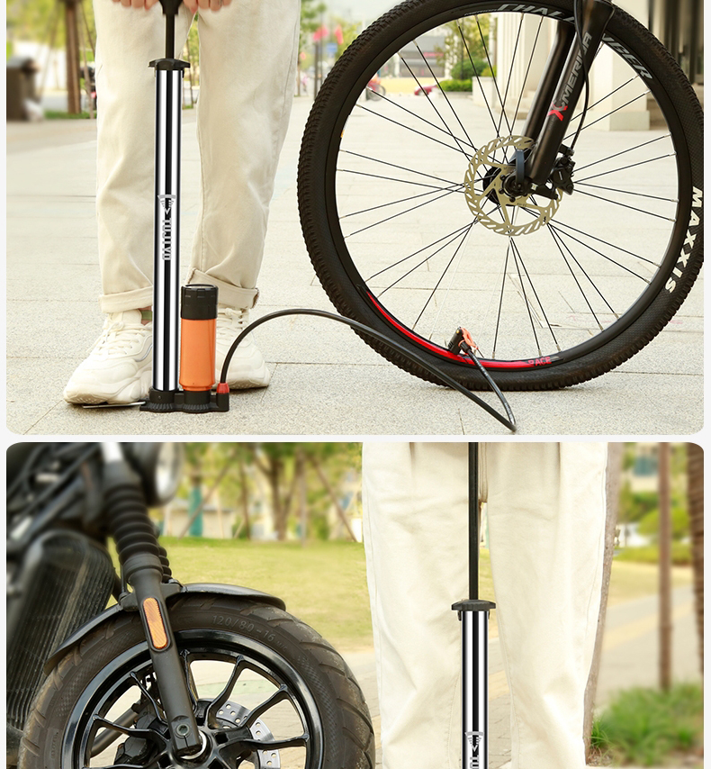 电动车打气筒电瓶车家用摩托车充气筒高压便携气管子开卷篮球通用