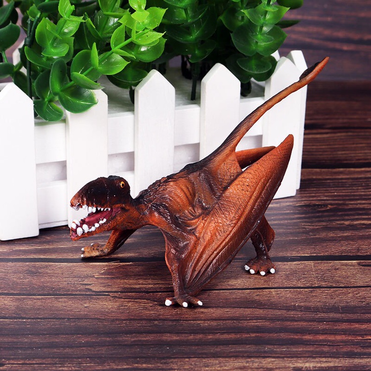 恐龙模型风神翼龙仿真侏罗纪实心飞行玩具古魔翼龙翼手龙套装红色风神