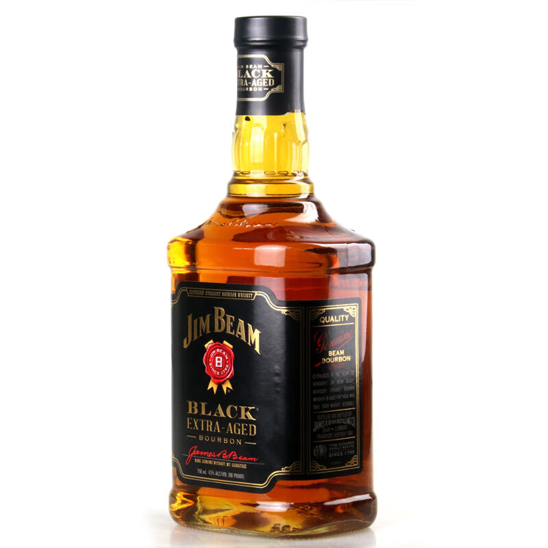 京优选洋酒黑占边波本威士忌jimbeamblack美国whiskey