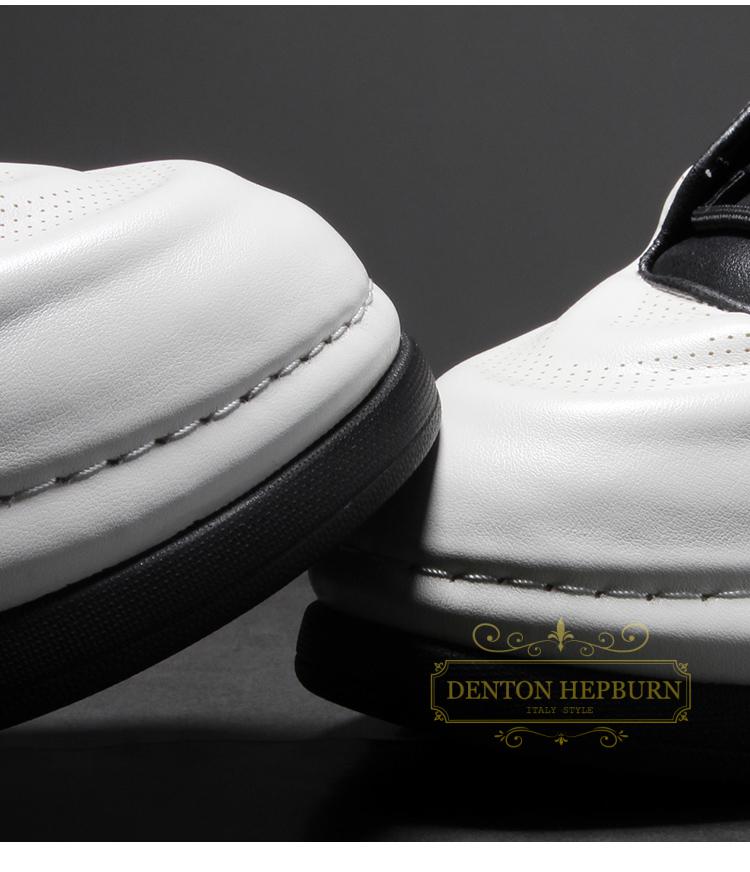 dentonhepburn轻奢品牌休闲鞋男鞋2022春季新款百搭透气厚底鞋子男士
