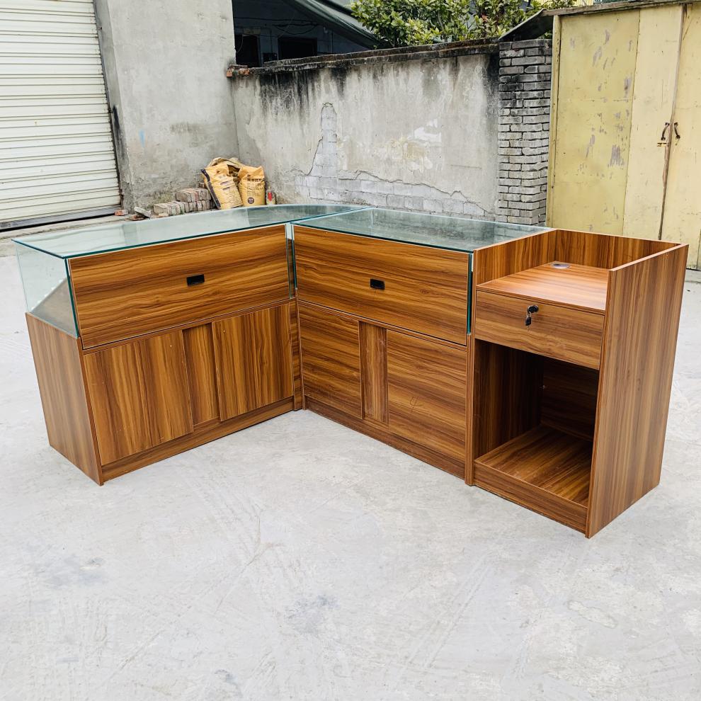 室外晾衣架伸缩式烟柜台便利店超市小型柜背柜玻璃展示柜移动烟酒柜