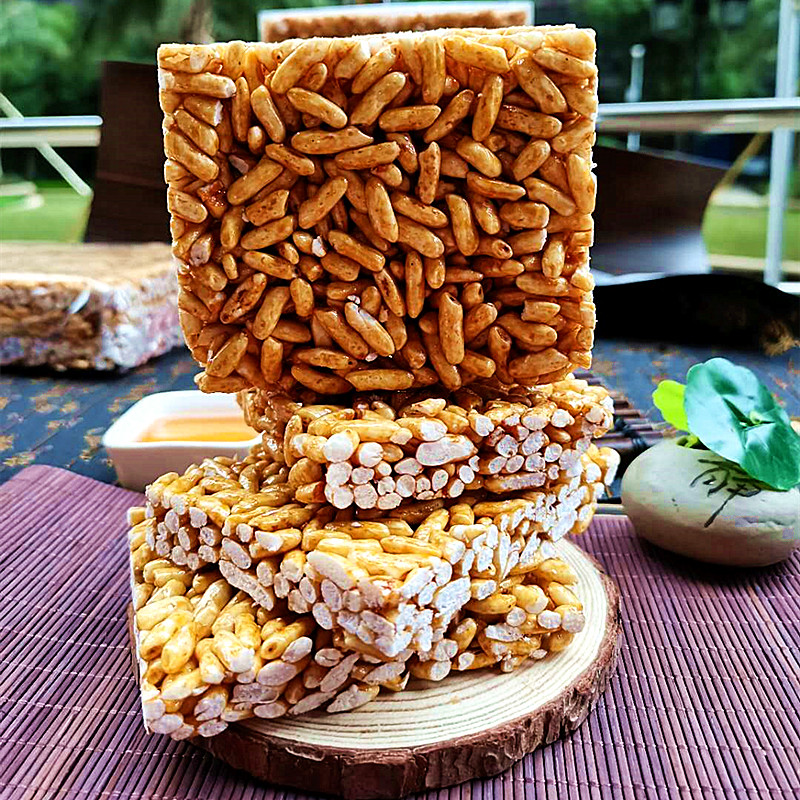 广西特产钦州灵山米花糖爆米花8090传统怀旧童年零食小吃年货圆米米花