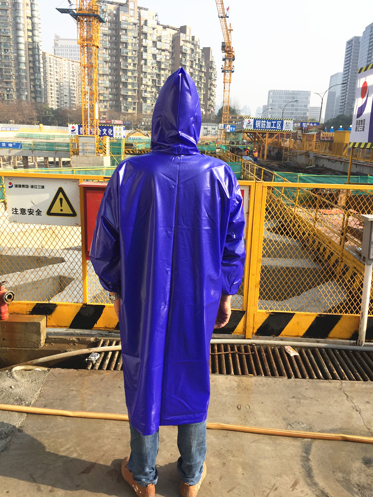 单件长款雨衣防雨防水防风雨衣工地农用雨衣耐用牛筋轻便连体风衣牛筋