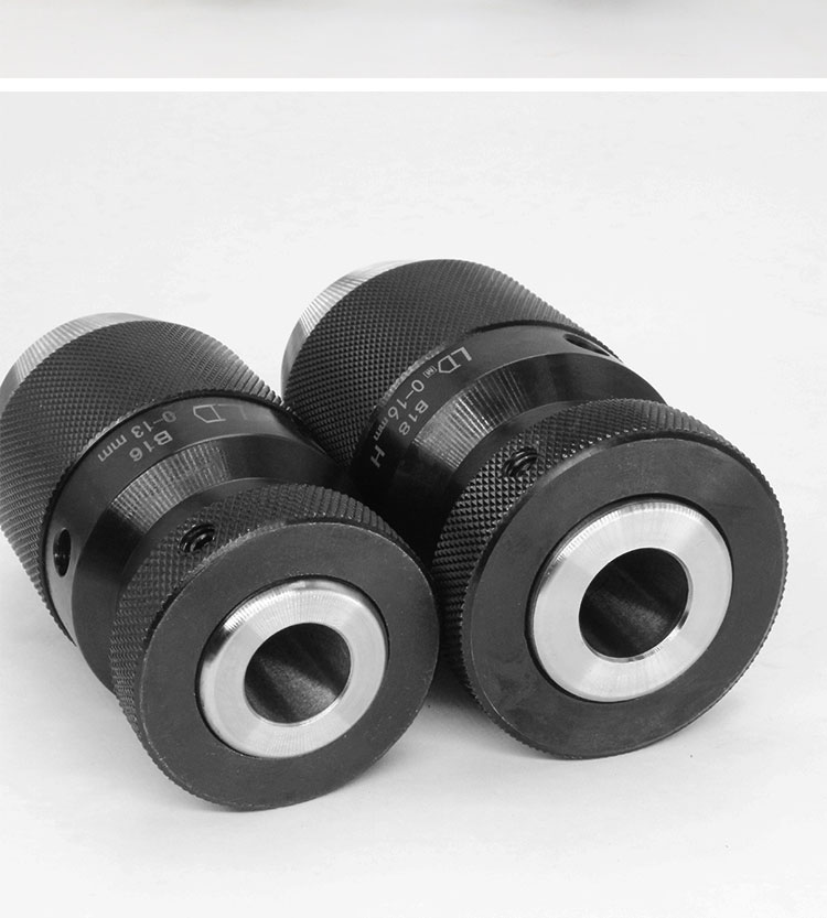 自紧式钻夹头配锥度柄铣床8车床尾座直柄夹头016自锁式自锁紧自紧钻