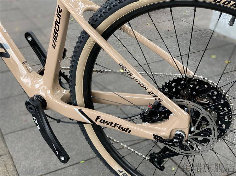 5寸fastfish碳纤维12速爬坡版山地车气叉油刹轻量土坡车自行车 12速碳
